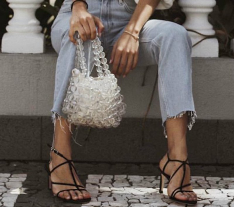 画像2:  samll  transparent crystal bag　　透明クリスタルスモールトーバック (2)