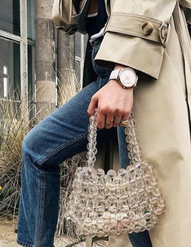 画像3:  samll  transparent crystal bag　　透明クリスタルスモールトーバック (3)