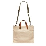 画像4: LOGO FIELD MESSENGER BAGキャンバストート＆ショルダークロスボディストラップ付バック (4)