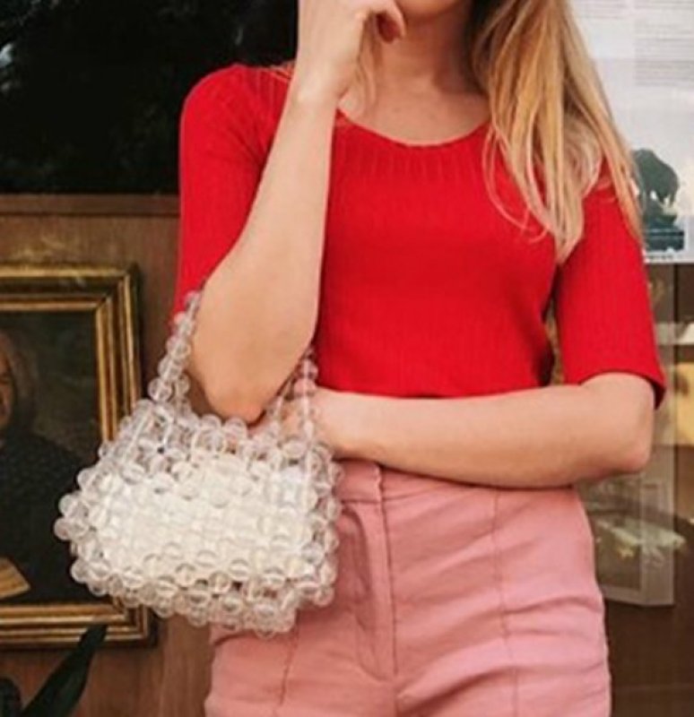 画像5:  samll  transparent crystal bag　　透明クリスタルスモールトーバック (5)