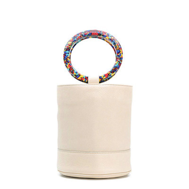画像1: ring bucket bag リングハンドルバケットトートハンドバック (1)