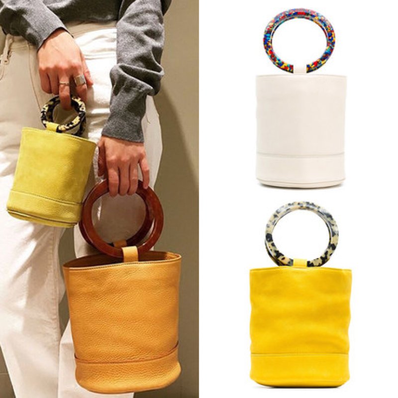 画像9: ring bucket bag リングハンドルバケットトートハンドバック (9)