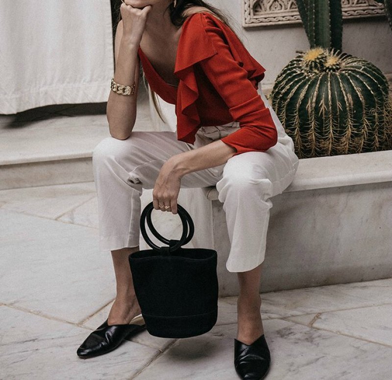 画像6: ring bucket bag リングハンドルバケットトートハンドバック (6)