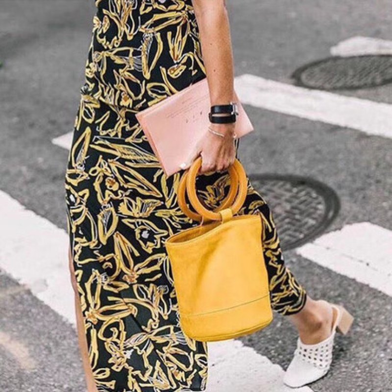 画像10: ring bucket bag リングハンドルバケットトートハンドバック (10)