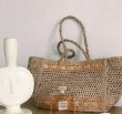 画像7:  handmade woven shoulder bag straw bag ハンドメイドトートショルダー籠　カゴバック　 (7)