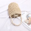 画像6: new bucket straw bag woven bag バケットトートバック　ハンドメイド (6)