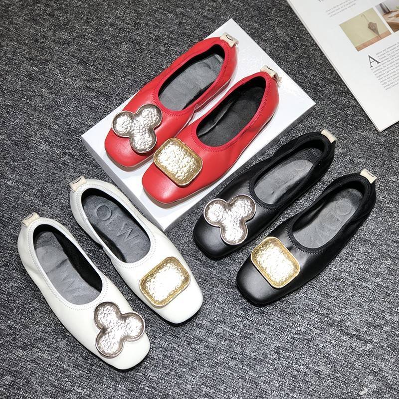 画像3: Women’s Metal buckle single shoes flat  shoesメタルバックルシングルシューズ フラットパンプス　 (3)