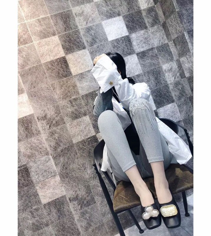 画像9: Women’s Metal buckle single shoes flat  shoesメタルバックルシングルシューズ フラットパンプス　 (9)