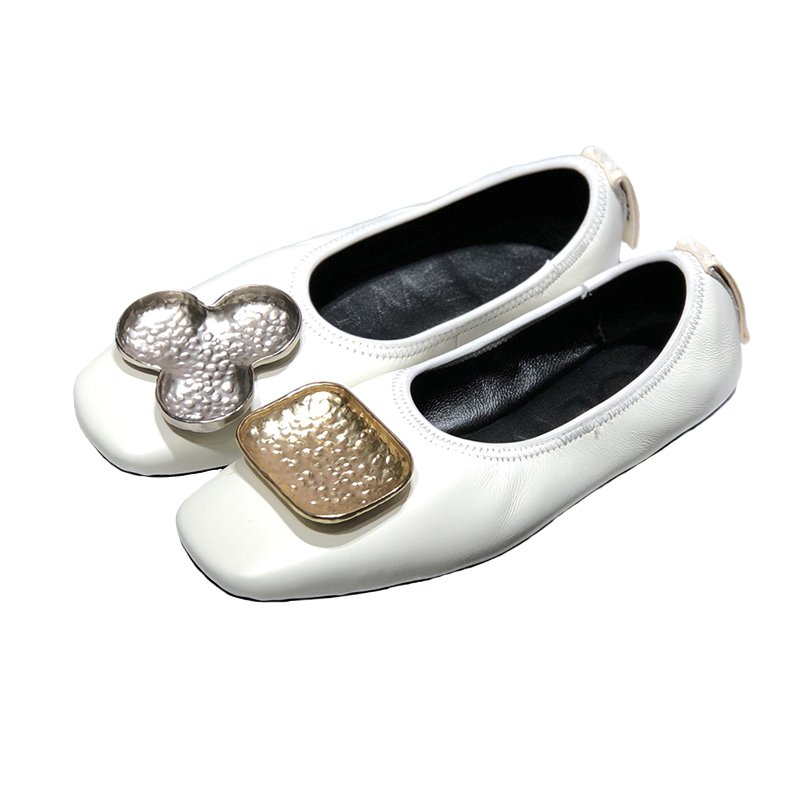 画像5: Women’s Metal buckle single shoes flat  shoesメタルバックルシングルシューズ フラットパンプス　 (5)