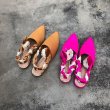 画像4: Women’s Satin Back belt flat Sandals shoes　サテンバックベルトフラットパンプス　サンダル (4)