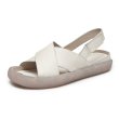 画像3: women's flat leather  bottom slip simple casual flat sandals slippersシンプルレザーサンダルスリッパサンダル  (3)