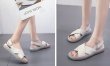 画像5: women's flat leather  bottom slip simple casual flat sandals slippersシンプルレザーサンダルスリッパサンダル  (5)
