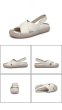画像8: women's flat leather  bottom slip simple casual flat sandals slippersシンプルレザーサンダルスリッパサンダル  (8)