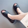 画像4: women's flat leather  bottom slip simple casual flat sandals slippersシンプルレザーサンダルスリッパサンダル  (4)