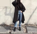 画像3: Womens  Lantern Sleeve Irregular Hem Cotton Trench Coats Windbreakers  jacket Coat イレギュラースタイルトレンチコート　ジャケット (3)