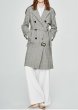 画像3: Womens new houndstooth high-density wind long  Trench Coats Windbreakers  jacket Coat チェック格子トレンチコート　ジャケッ (3)