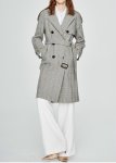画像3: Womens new houndstooth high-density wind long  Trench Coats Windbreakers  jacket Coat チェック格子トレンチコート　ジャケッ (3)