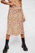 画像1: Women's  leopard print skirt　レオパード　ヒョウ柄膝丈スカート (1)