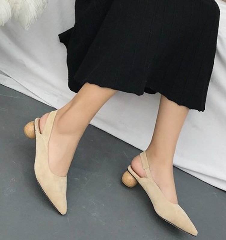 画像8: Women’s   pointed heel half drag sandals Mules shoes　オシャレなヒールのパンプス　ミュール (8)