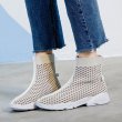 画像2:  women's elastic sports casual socks boots ソックスエラスティックブーツ　ブーティー (2)