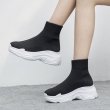 画像5:  women's elastic sports casual socks boots ソックスエラスティックブーツ　ブーティー (5)