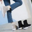 画像3:  women's elastic sports casual socks boots ソックスエラスティックブーツ　ブーティー (3)