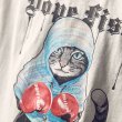 画像5: Men's Boxing Cat Print Short Sleeve T-Shirt ボクシングキャットプリント半袖Ｔシャツ (5)