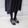 画像2: women's flat leather fringed pearls sandals  slippersパール＆フリンジレザー本革サンダルスリッパサンダル  (2)