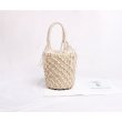 画像5: fishing net bucket  bag straw tote bag フィッシングバケットストローかごバック　トートバッグ　 (5)