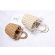 画像8: fishing net bucket  bag straw tote bag フィッシングバケットストローかごバック　トートバッグ　 (8)