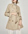 画像1: Womens Medium length waterproof trench coat Windbreakers  jacket Coat ミディアム丈防水トレンチコート　ジャケッ (1)
