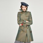 画像2: Womens Medium length waterproof trench coat Windbreakers  jacket Coat ミディアム丈防水トレンチコート　ジャケッ (2)