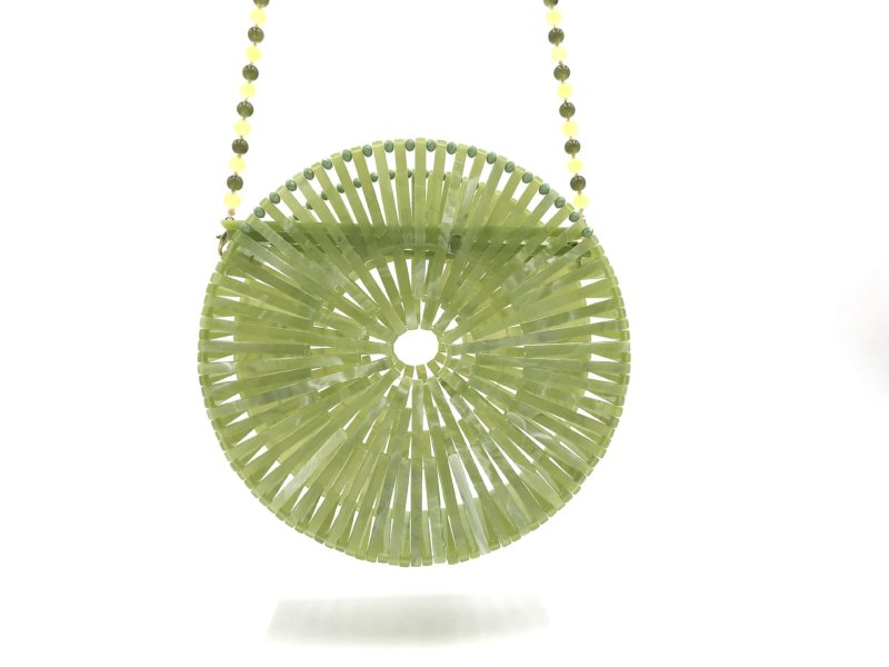 画像9: Acrylic Luna Crossbody - Mother of Pearlアクリルサイクルルナクロスボディパール ショルダストラップショルダートートバッグ　 (9)