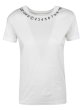 画像4: Women letters design white thin short sleeves inside T-shirt Logo T-shirtsナンバリングロゴTシャツ (4)