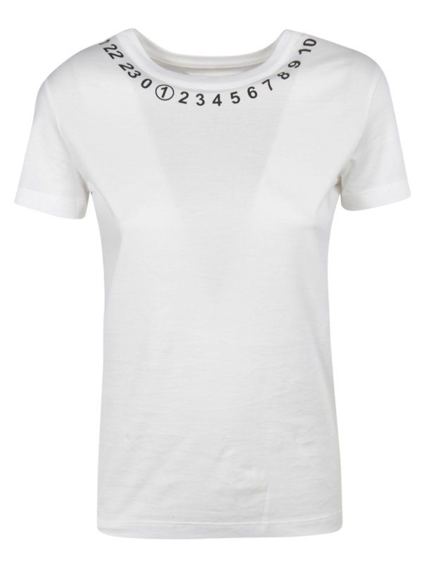 画像4: Women letters design white thin short sleeves inside T-shirt Logo T-shirtsナンバリングロゴTシャツ (4)