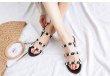 画像4: women's flat floral sandals  slippersフラワーモチーフ付サンダルスリッパサンダル (4)