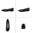 画像5: Women’s  round head flat scoop shoes  leather pumps 本革ラウンドチェーン付バイカラーフラットパンプス　 (5)