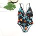 画像4:  Printed Cutout Sexy one piece swimsuit フラワープリントトロピカルスウィムスーツ水着モノキニワンピース (4)