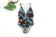 画像4:  Printed Cutout Sexy one piece swimsuit フラワープリントトロピカルスウィムスーツ水着モノキニワンピース (4)