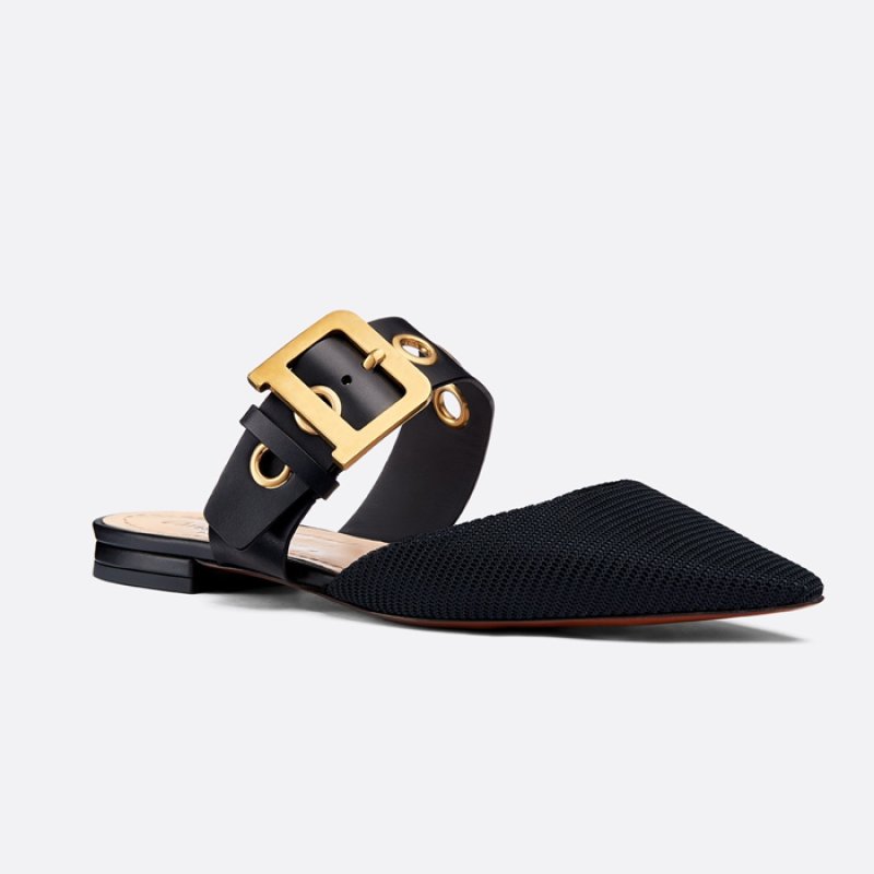 画像3: Women’s pointed head flat wild word buckle  sandals shoes   pumps ベルト付フラットミュールパンプス サンダル  (3)