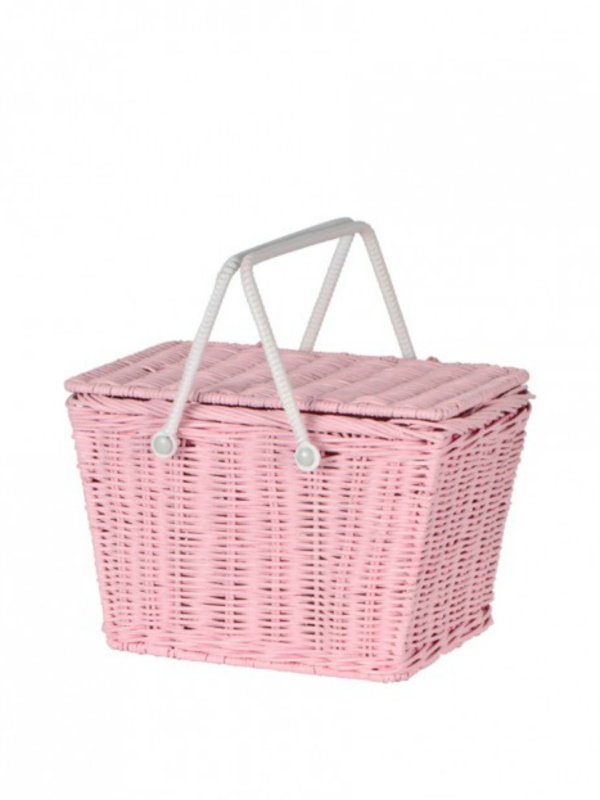 画像2:  piki basket bag picnic bag ピクニック ビーチバスケットバッグ  (2)