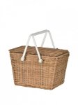 画像1:  piki basket bag picnic bag　ピクニック　ビーチバスケットバッグ　 (1)