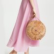 画像1:  bamboo basket woven retro small round bag　バンブー竹レトロラウンド籠　かごトートバック (1)