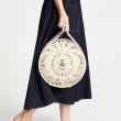 画像2:  bamboo basket woven retro small round bag　バンブー竹レトロラウンド籠　かごトートバック (2)