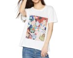 画像2: Alice print loose round neck short-sleeved T-shirt 　アリスプリントラウンドネック半袖Tシャツ (2)