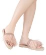 画像7: women's fairy ostrich hairy numb grass flat fisherman slippers sandals フェザー羽付エスパドリーユサンダルスリッパ (7)