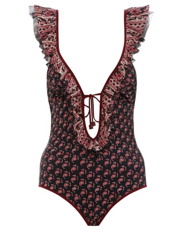 画像6: Women's Sexy Bikinis Beach Swimsuit Bikiniフリル付きワンピーススイムウエア水着ビキニモノキニワンピース (6)