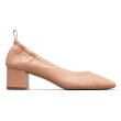画像1: Leather heel pumps  shoes レディースヒールシンプルパンプスシューズ・靴  (1)