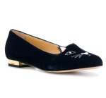 画像1: Cat flat  loafers pumps shoes レディースキャット猫フラットパンプスシューズ・靴 サンダル・ミュールフラットパンプス　 (1)