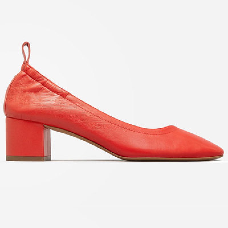 画像2: Leather heel pumps  shoes レディースヒールシンプルパンプスシューズ・靴  (2)